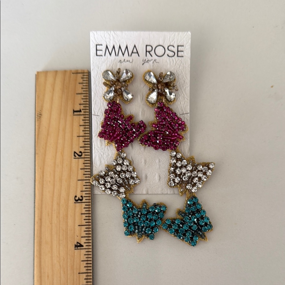 Emma Rose Multicolor Statement Earrings
